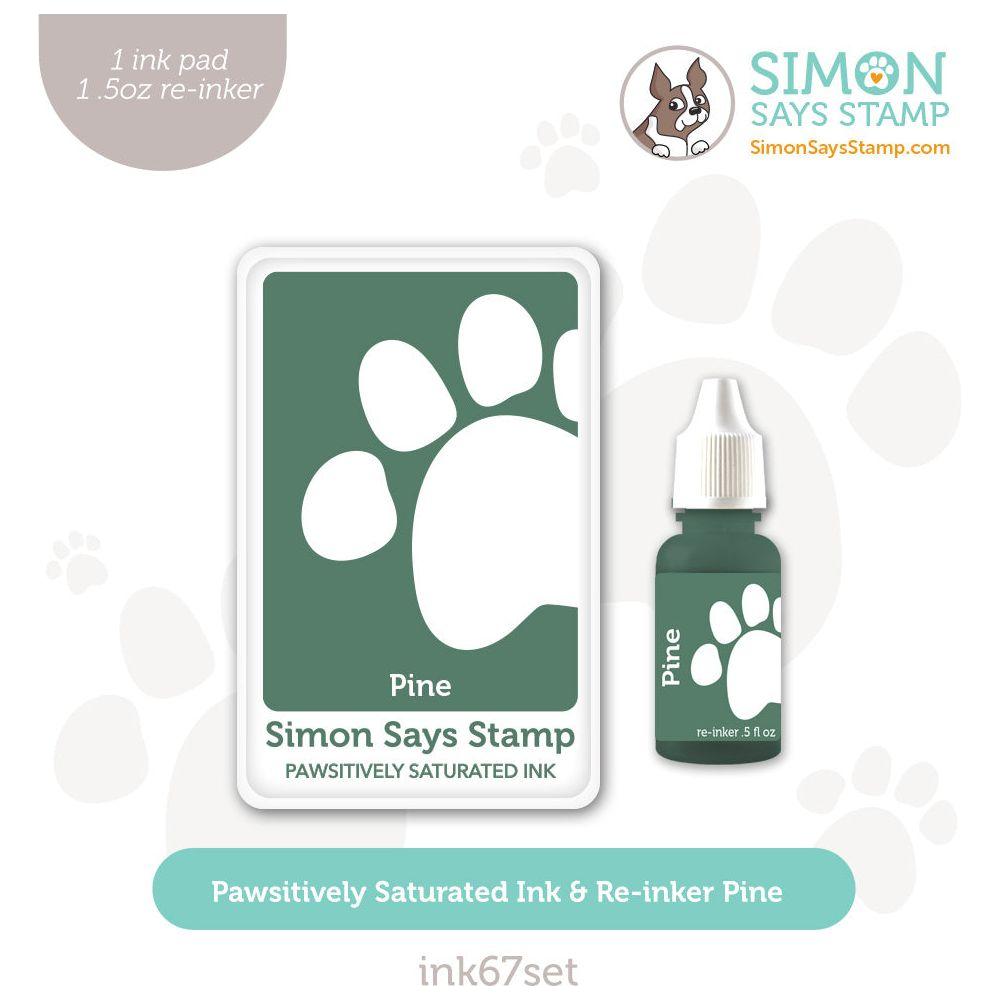 Simon Says Stamp Pawsitively Saturated Ink and Re-inker Set Pine