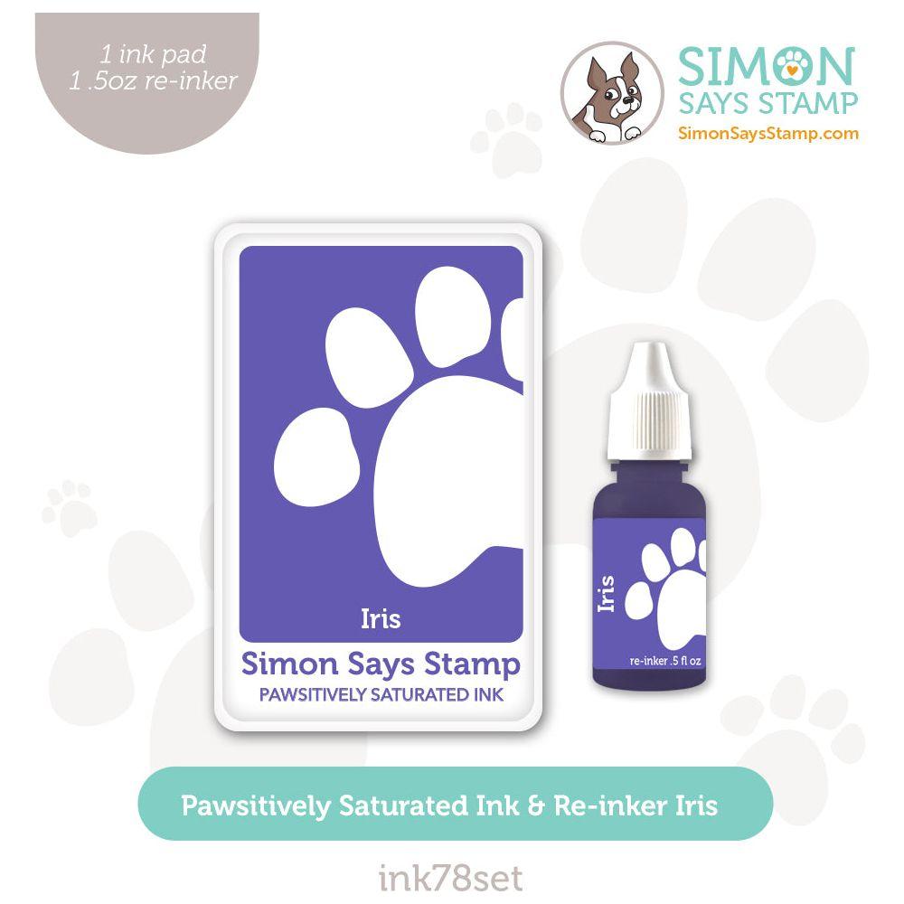 Simon Says Stamp Pawsitively Saturated Ink and Re-inker Set Iris