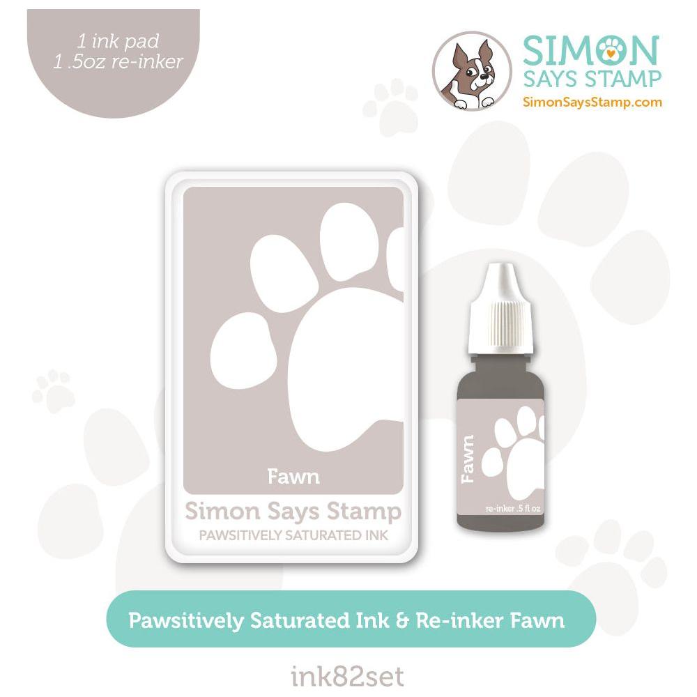 Simon Says Stamp Pawsitively Saturated Ink and Re-inker Set Fawn