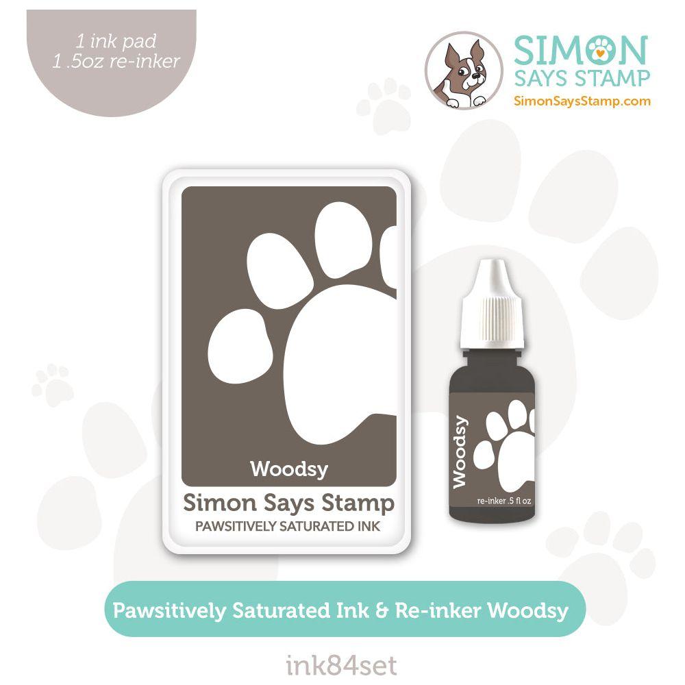 Simon Says Stamp Pawsitively Saturated Ink and Re-inker Set Woodsy