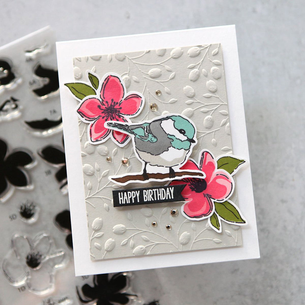 Inkon3 Little Chickadee STAMPtember Exclusive Stamp and Die Set | color-code:ALT03