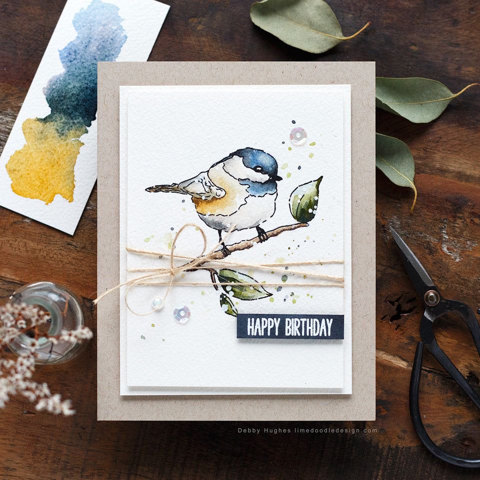 Inkon3 Little Chickadee STAMPtember Exclusive Stamp and Die Set | color-code:ALT04