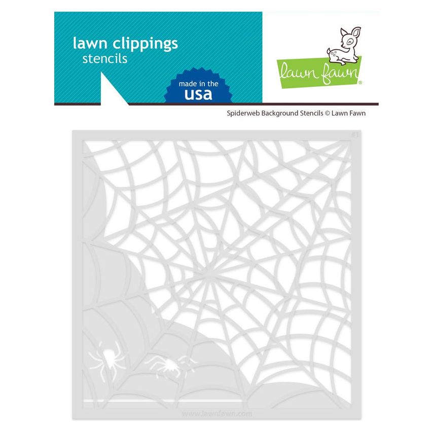 Lawn Fawn Spiderweb Background Stencils lf3545