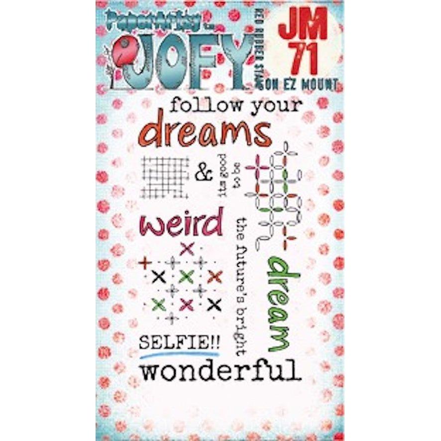 Paper Artsy JOFY Mini 71 Cling Stamp jm71