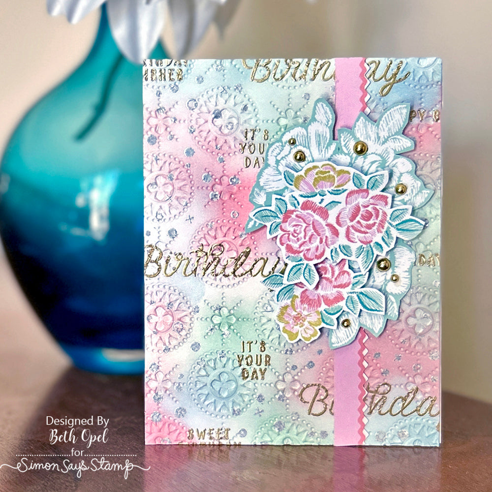Simon Says Stamp Card Kit of the Month June 2024 Sweet Birthday ck0624 Birthday Card | color-code:ALT19