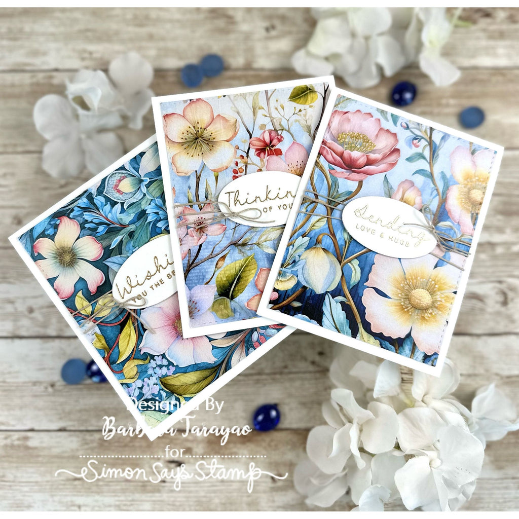 Simon Says Stamp Card Kit of the Month August 2024 Graceful Flowers ck0824 Floral Cards | color-code:ALT12