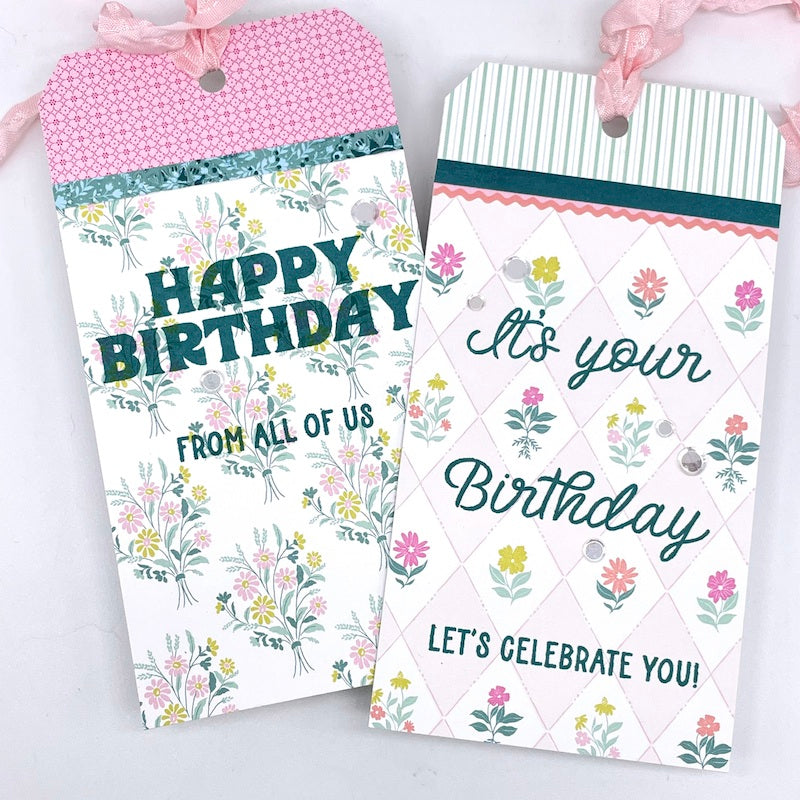 Simon Says Stamp Card Kit of the Month June 2024 Sweet Birthday ck0624 Birthday Tags