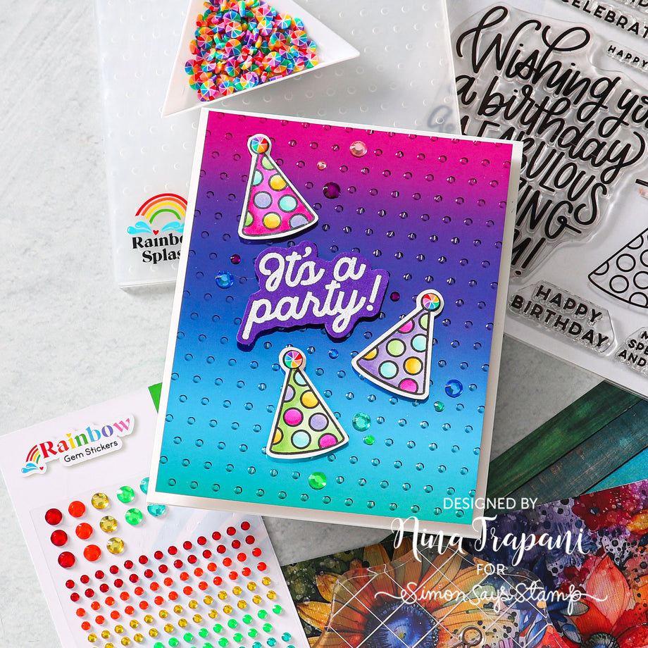 Simon Says Stamp Card Kit Put Your Party Hats On ck1023