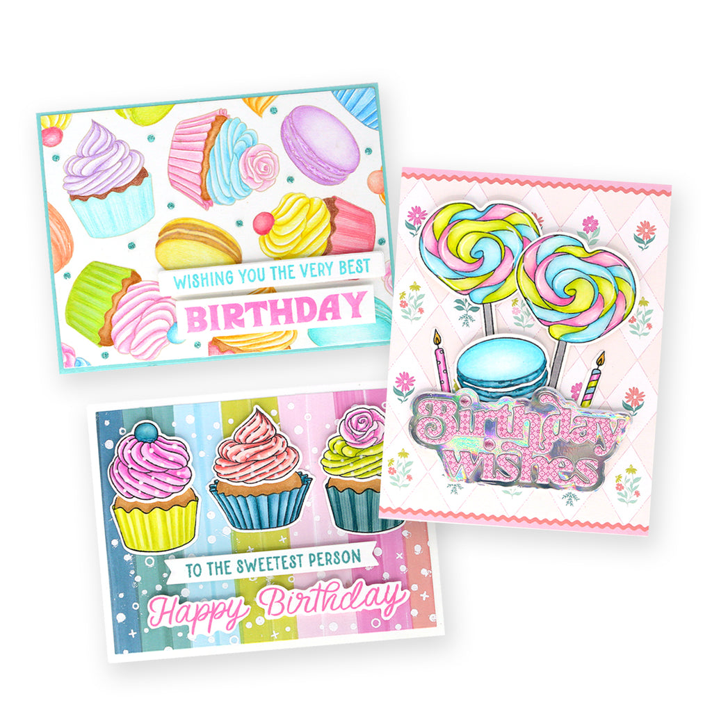 Simon Says Stamp Card Kit of the Month June 2024 Sweet Birthday ck0624 Birthday Cards | color-code:ALT02