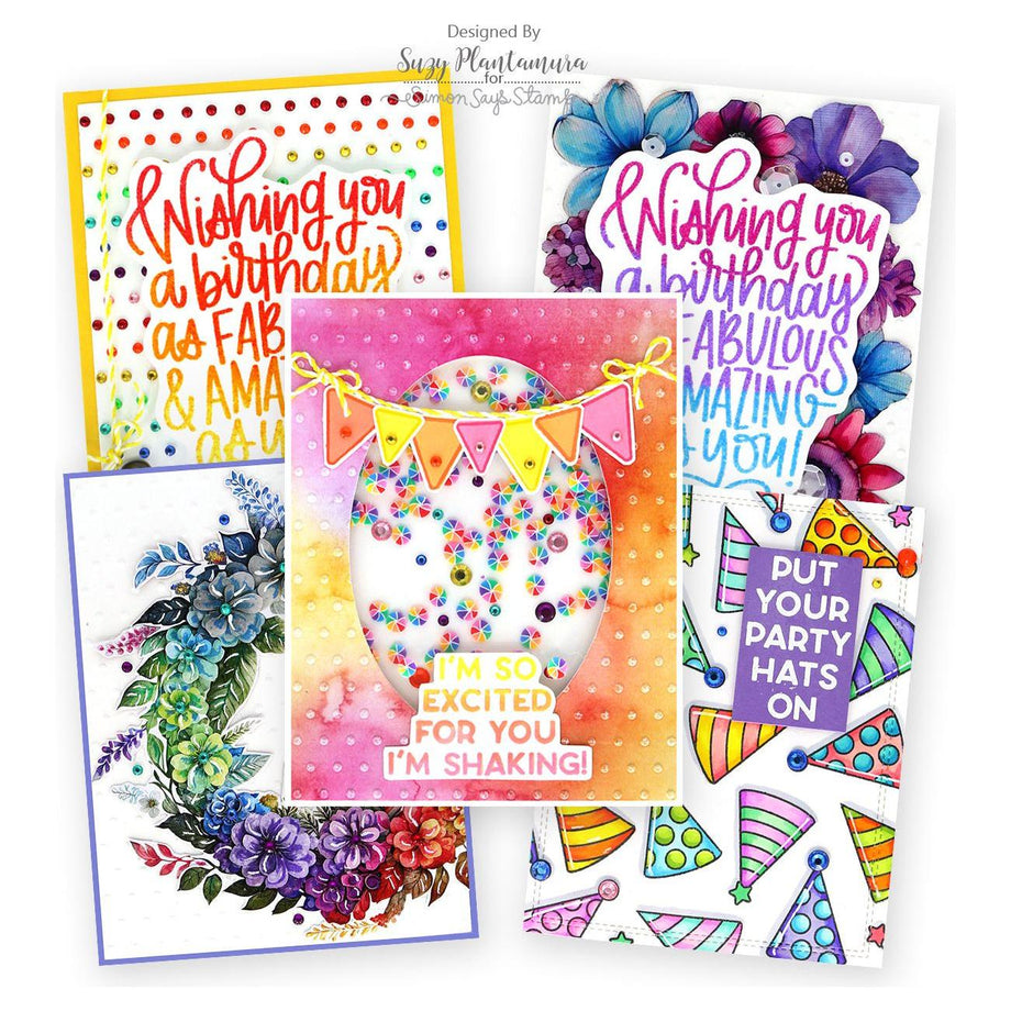 Simon Says Stamp Card Kit Put Your Party Hats On ck1023