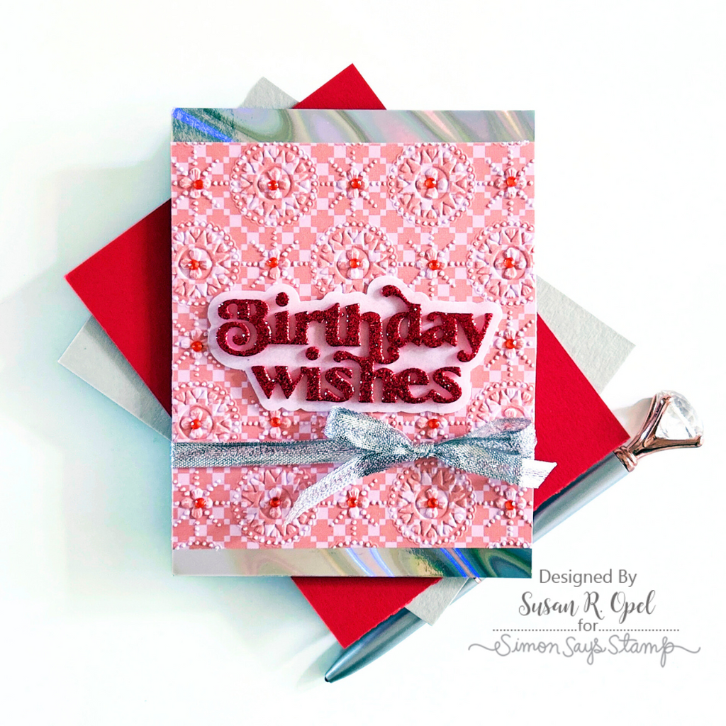 Simon Says Stamp Card Kit of the Month June 2024 Sweet Birthday ck0624 Birthday Card | color-code:ALT18