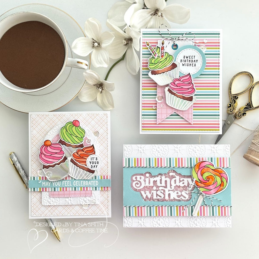 Simon Says Stamp Card Kit of the Month June 2024 Sweet Birthday ck0624 Birthday Cards | color-code:ALT01