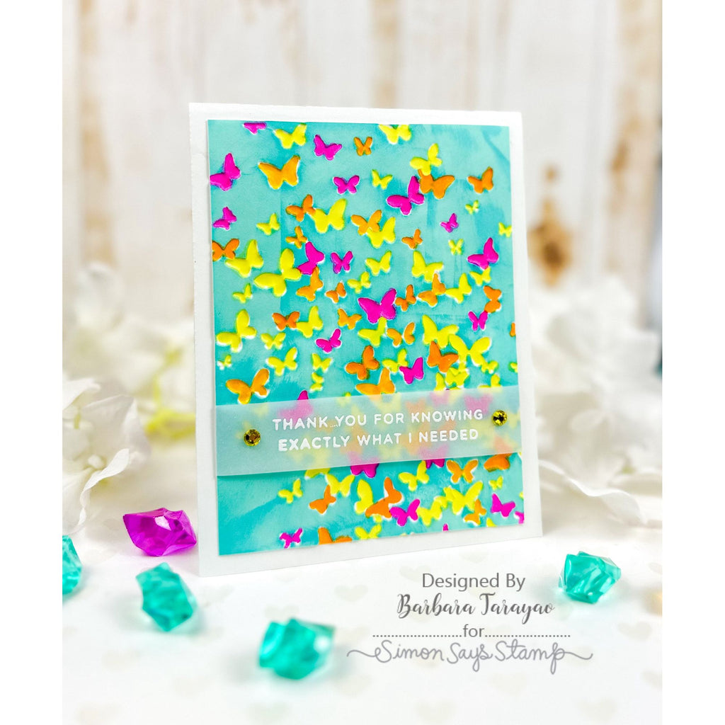 Simon Says Stamp Card Kit of the Month September 2024 Chunky Thankful Greetings ck0924 Thank You Card