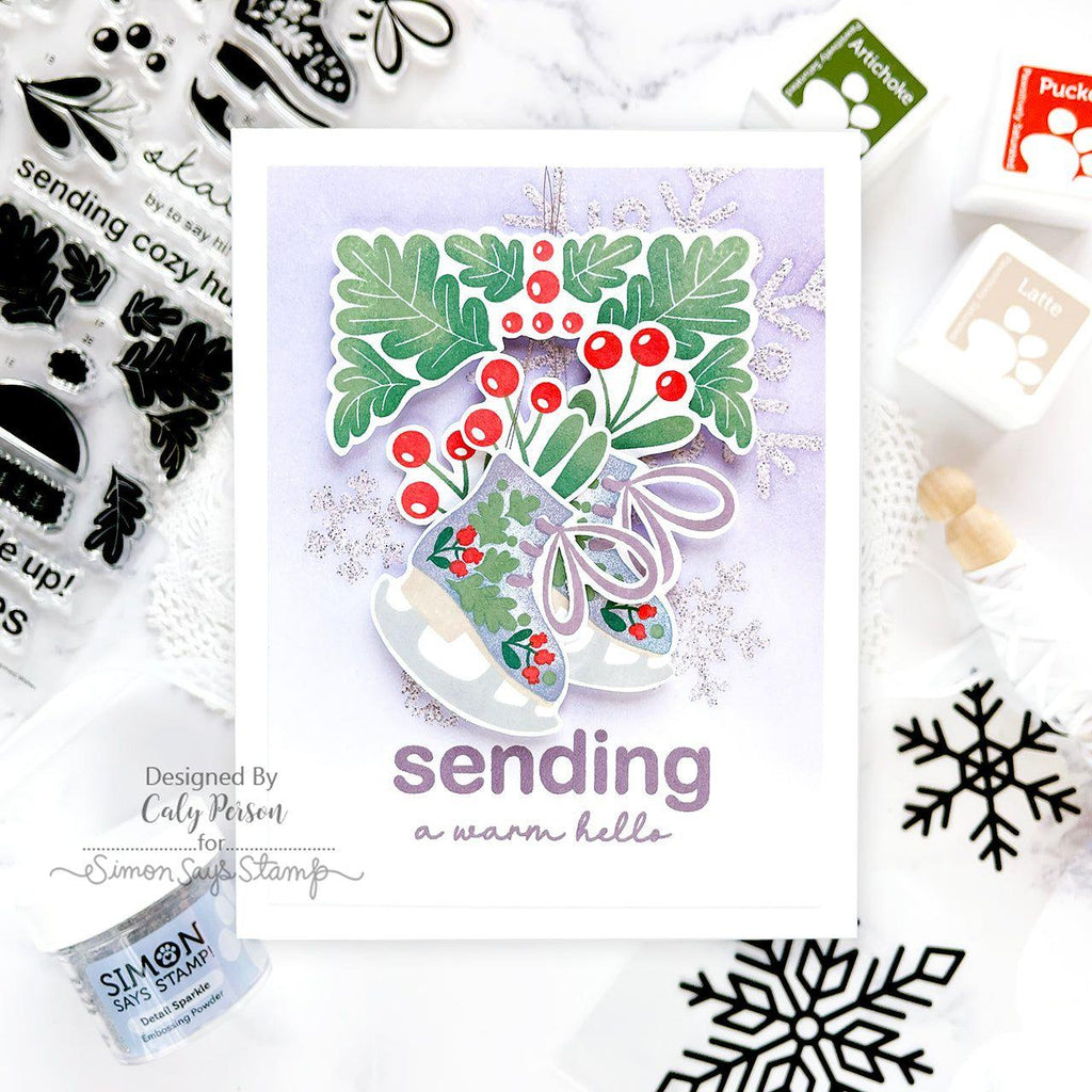 Simon Says Stamp Card Kit of the Month December 2024 Warmest Wishes ck1224 Winter Card