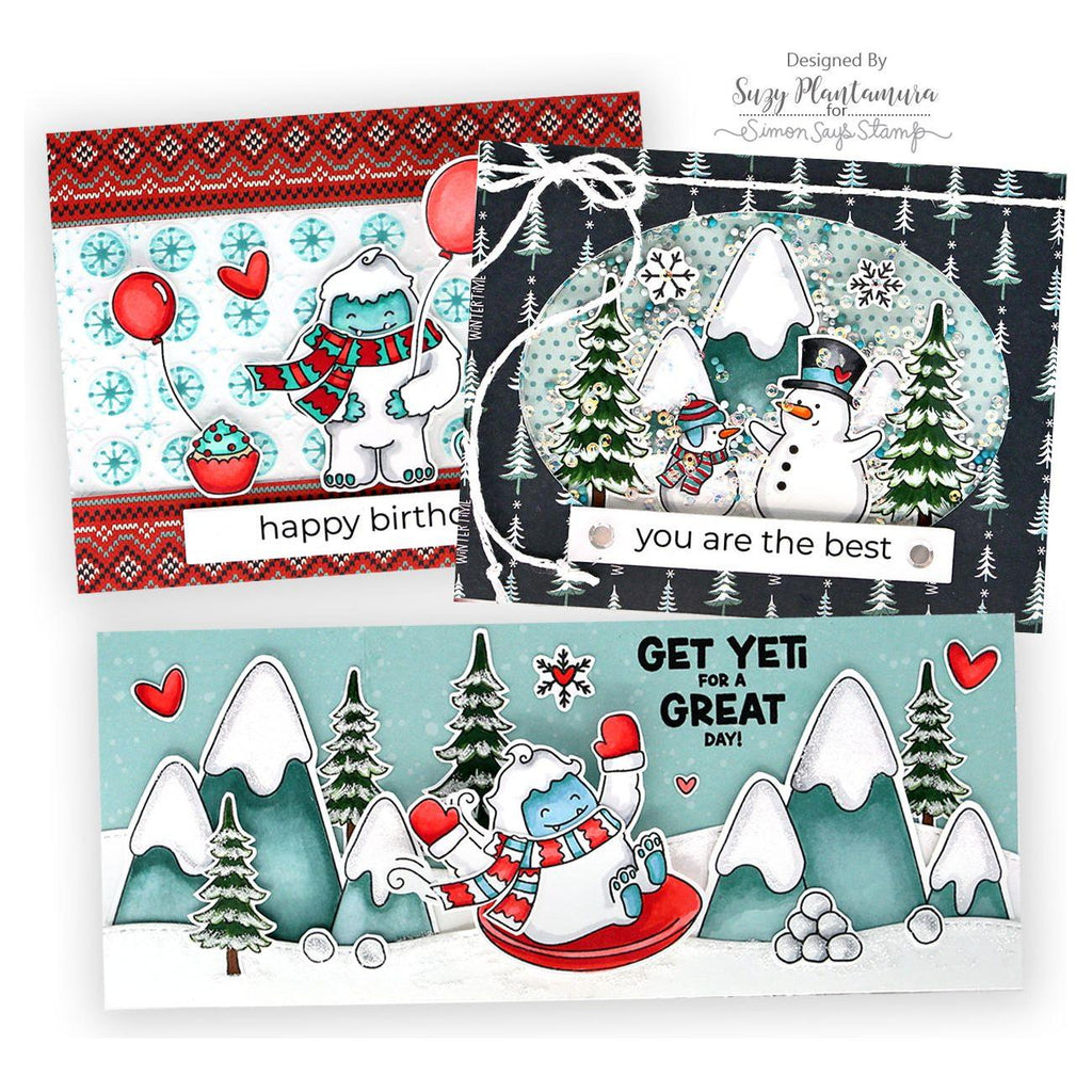 Simon Says Stamp Card Kit of the Month January 2025 Get Yeti ck0125 Yeti Cards | color-code:ALT01