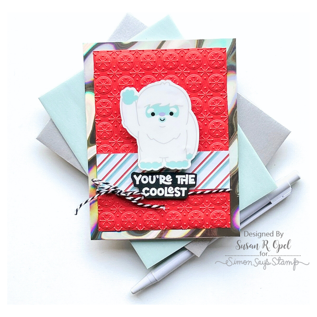 Simon Says Stamp Card Kit of the Month January 2025 Get Yeti ck0125 Winter Card