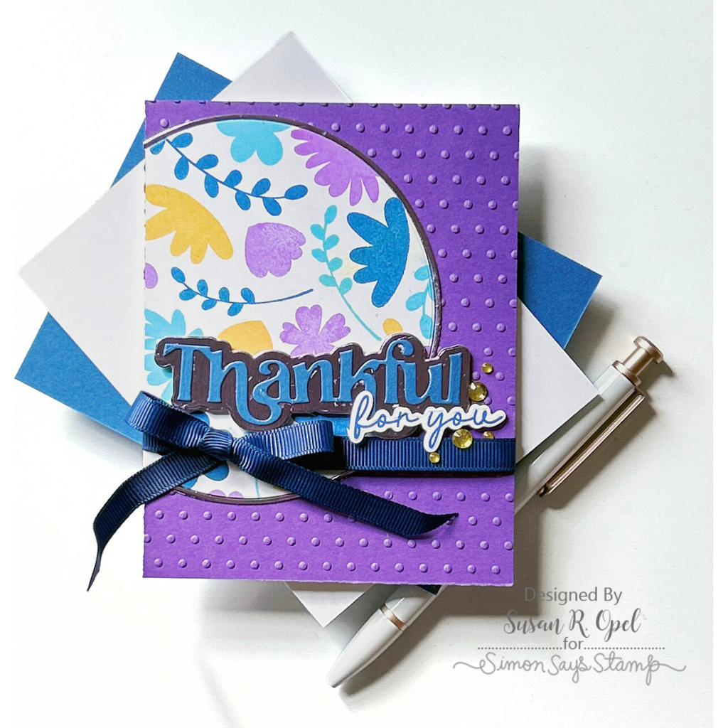 Simon Says Stamp Card Kit of the Month September 2024 Chunky Thankful Greetings ck0924 Thankful Card