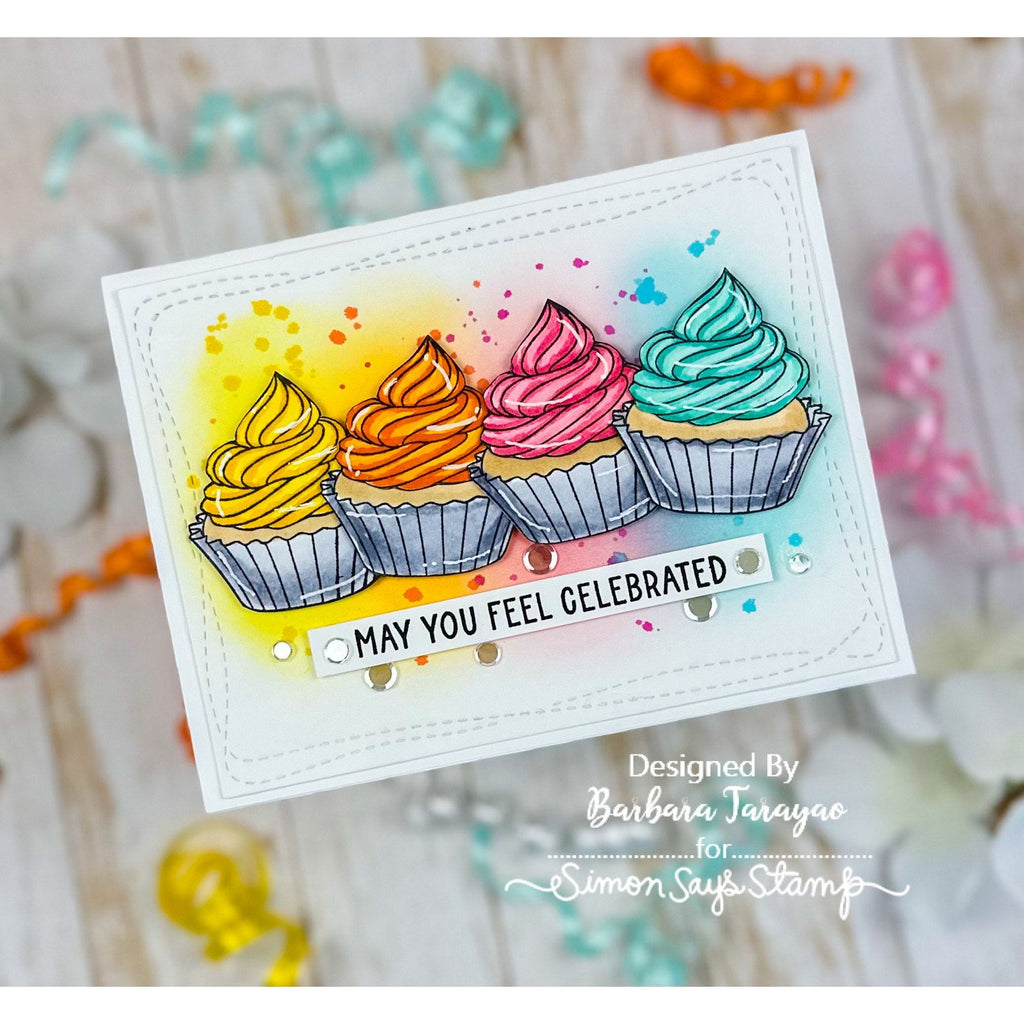 Simon Says Stamp Sweet Birthday Single Cupcake Wafer Dies 1096sdc Birthday Card | color-code:ALT04