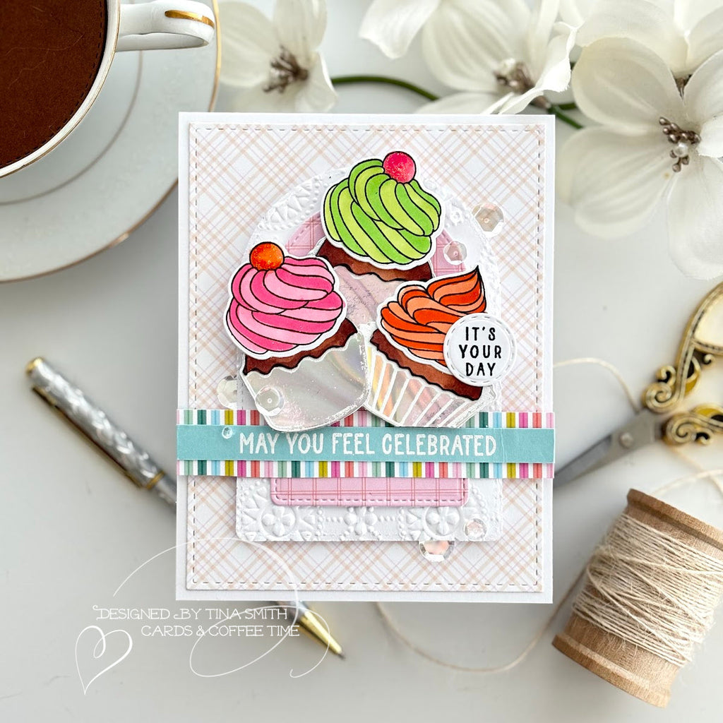 Simon Says Stamp Sweet Birthday Single Cupcake Wafer Dies 1096sdc Birthday Card | color-code:ALT02