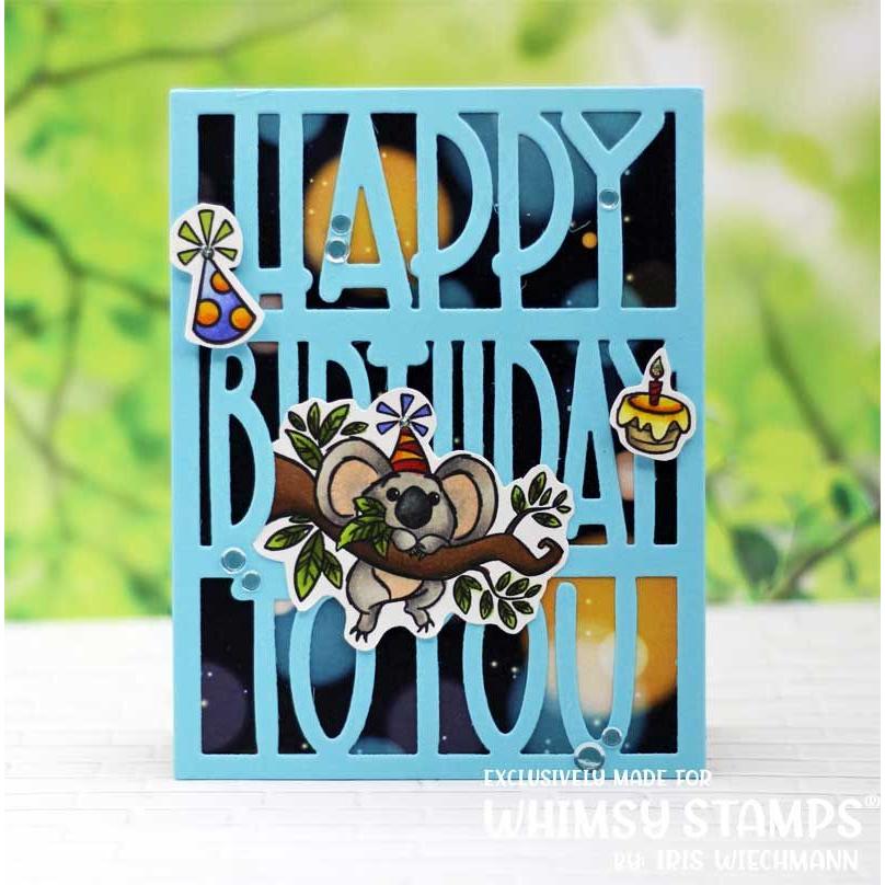 Whimsy Stamps Koala Birthday Clear Stamps KHB178a Koala