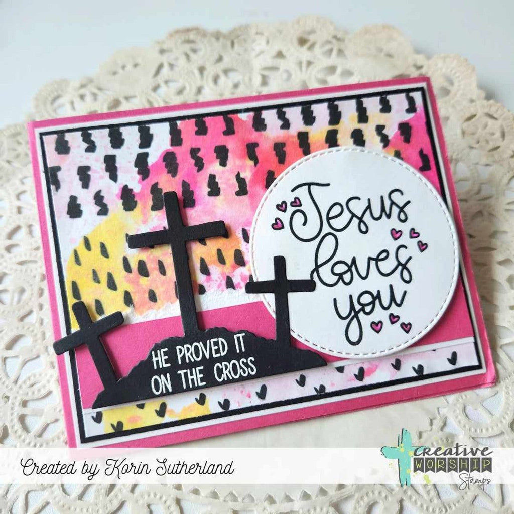 Sweet 'N Sassy Mini Marks 1 Clear Stamps cws-24-021 Jesus Loves You