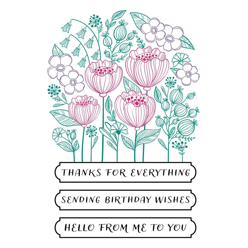 bpr-002 Spellbinders Blooming Garden Press Plates