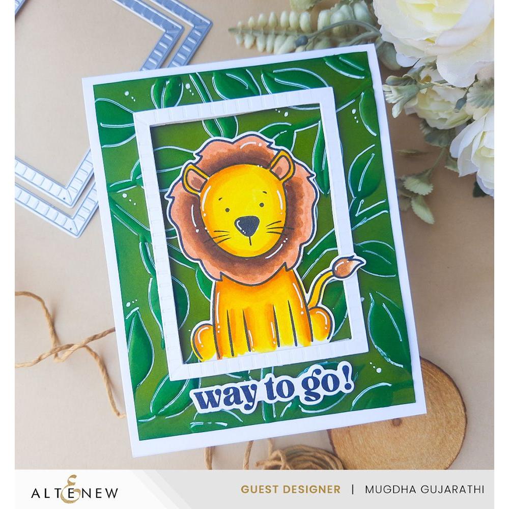 Altenew Little Safari Simple Coloring Stencils alt8476 way to go