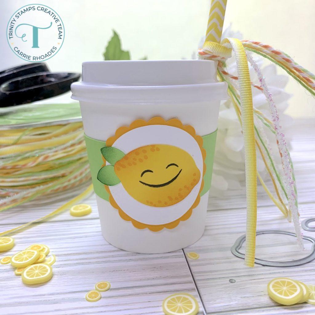 Trinity Stamps Mini Coffee Cup Sleeve And Decor Die Set tmd-001 Lemonade Cup Project | color-code:ALT01