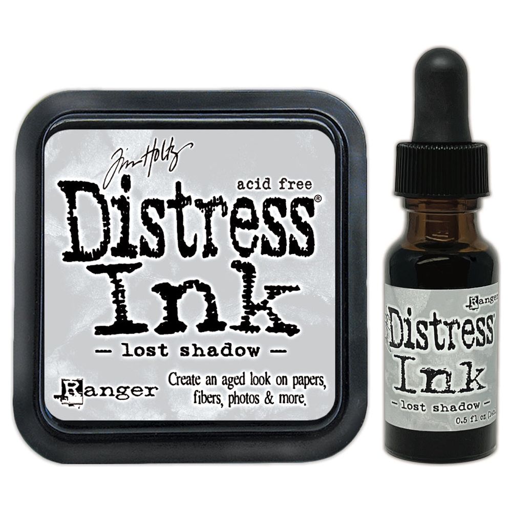 Tim Holtz Distress Lost Shadow Ink Pad And Reinker Bundle Ranger