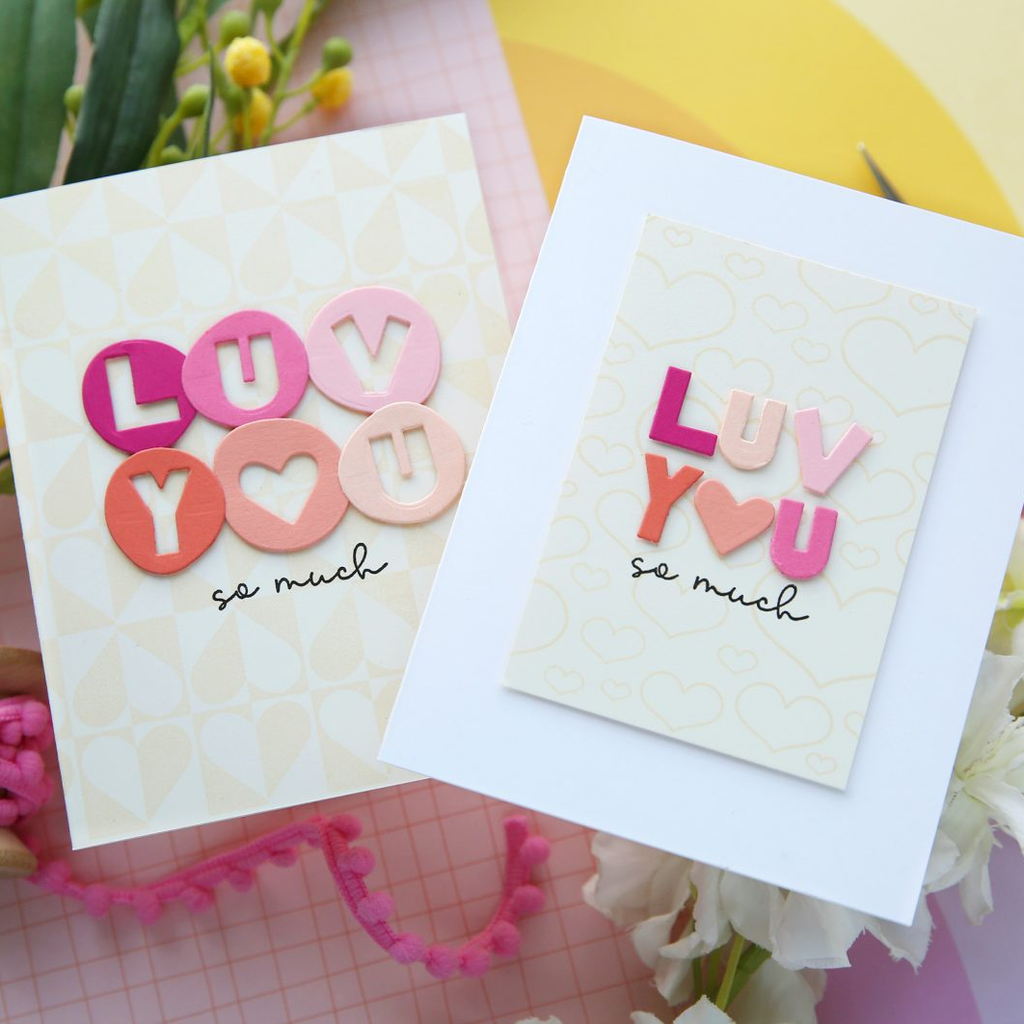 Simon Says Stamp Circle Sentiments Wafer Die 1219mdc To Love Love You Cards | color-code:ALT05