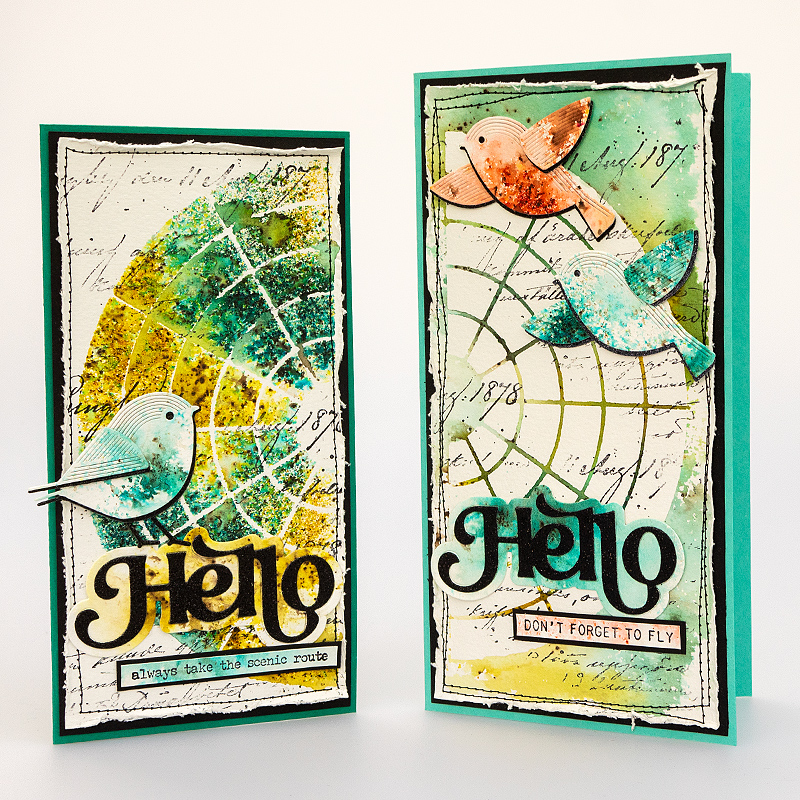 Simon Says Stamp Soaring Whirl Bird Wafer Dies s873 Diecember Hello Cards | color-code:ALT03