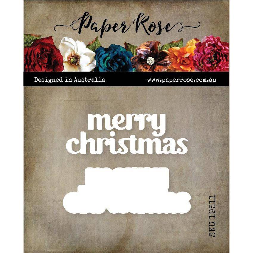 Paper Rose MERRY CHRISTMAS CHUNKY Dies 19511