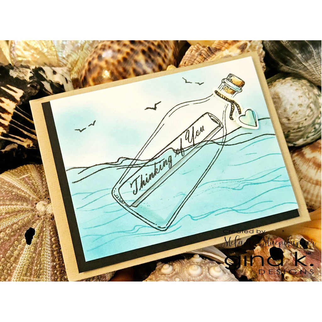 Gina K Designs Message in a Bottle Clear Stamps mm134 Thinking of You