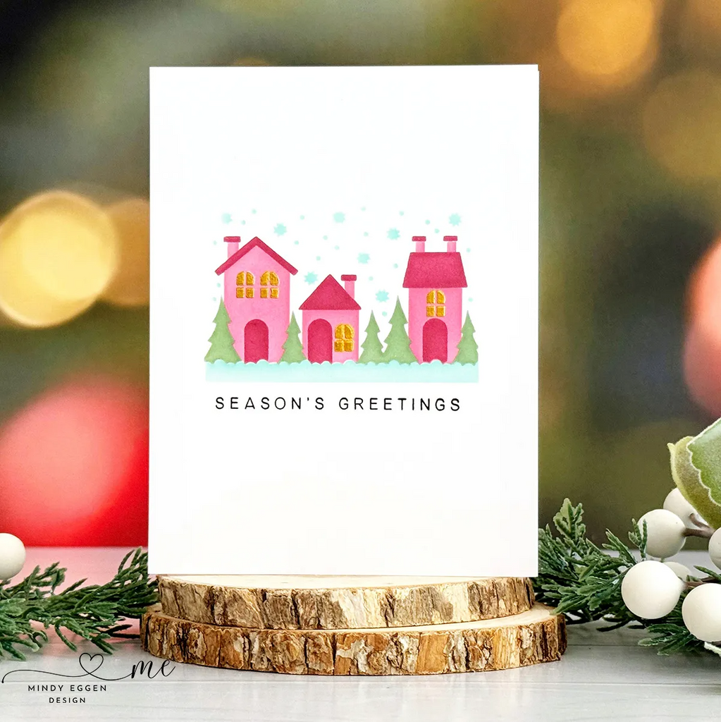 Simon Says Stamp Stencils Snowy Village 1063st | color-code:ALT03