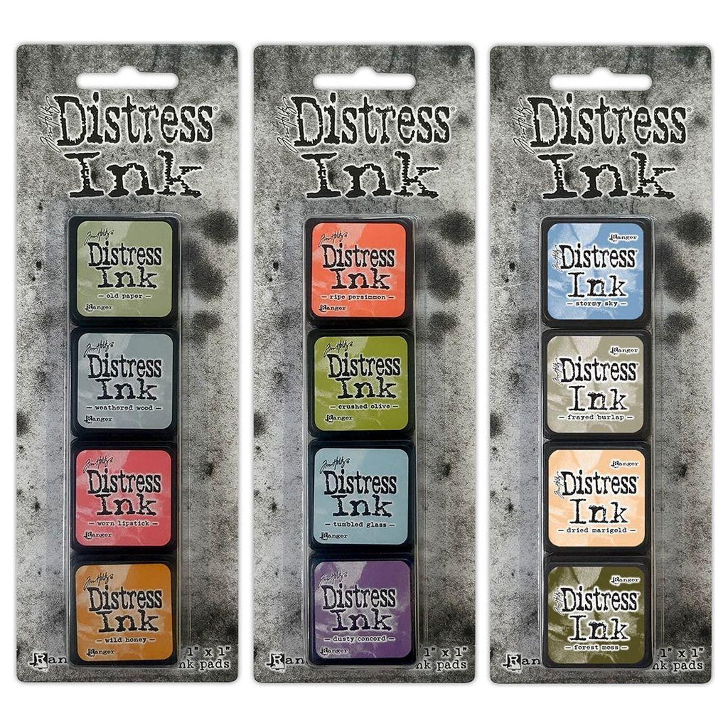 Tim Holtz Mini Distress Ink Pads Sets 7, 8, And 9 Ranger