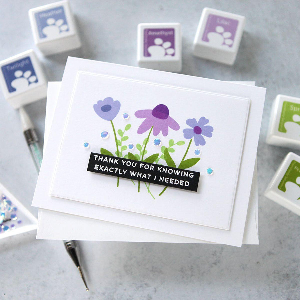 Simon Says Stamp Embellishment Mix Northern Lights 0924nl Thank You Card | color-code:ALT04