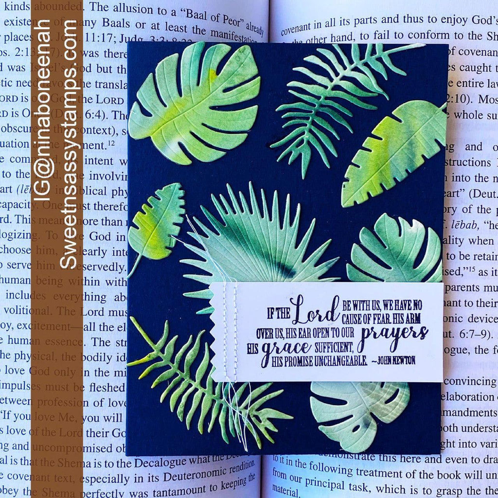 Sweet 'N Sassy Tropical Foliage Dies cwsd-265 Prayers and Grace Card