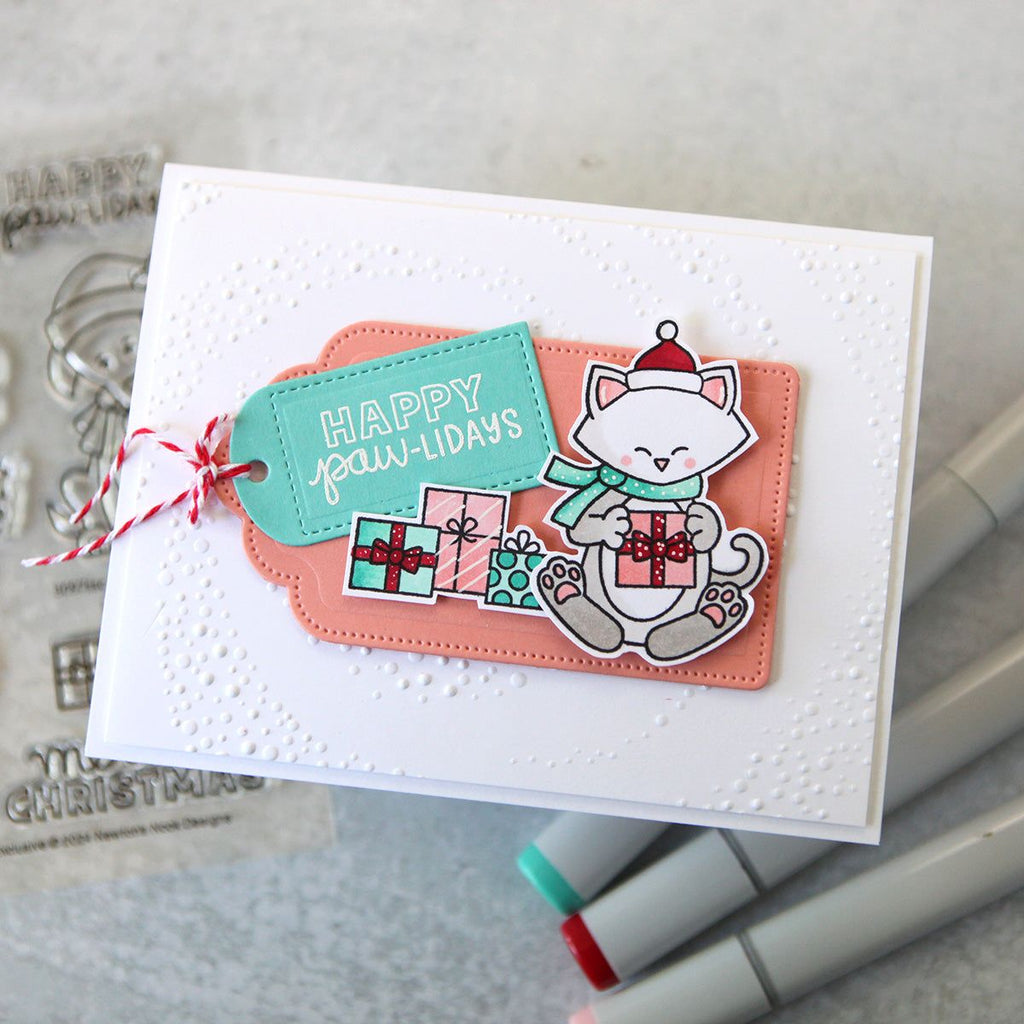 Newton's Nook Happy Paw-lidays STAMPtember Exclusive Stamp and Die Set | color-code:ALT01