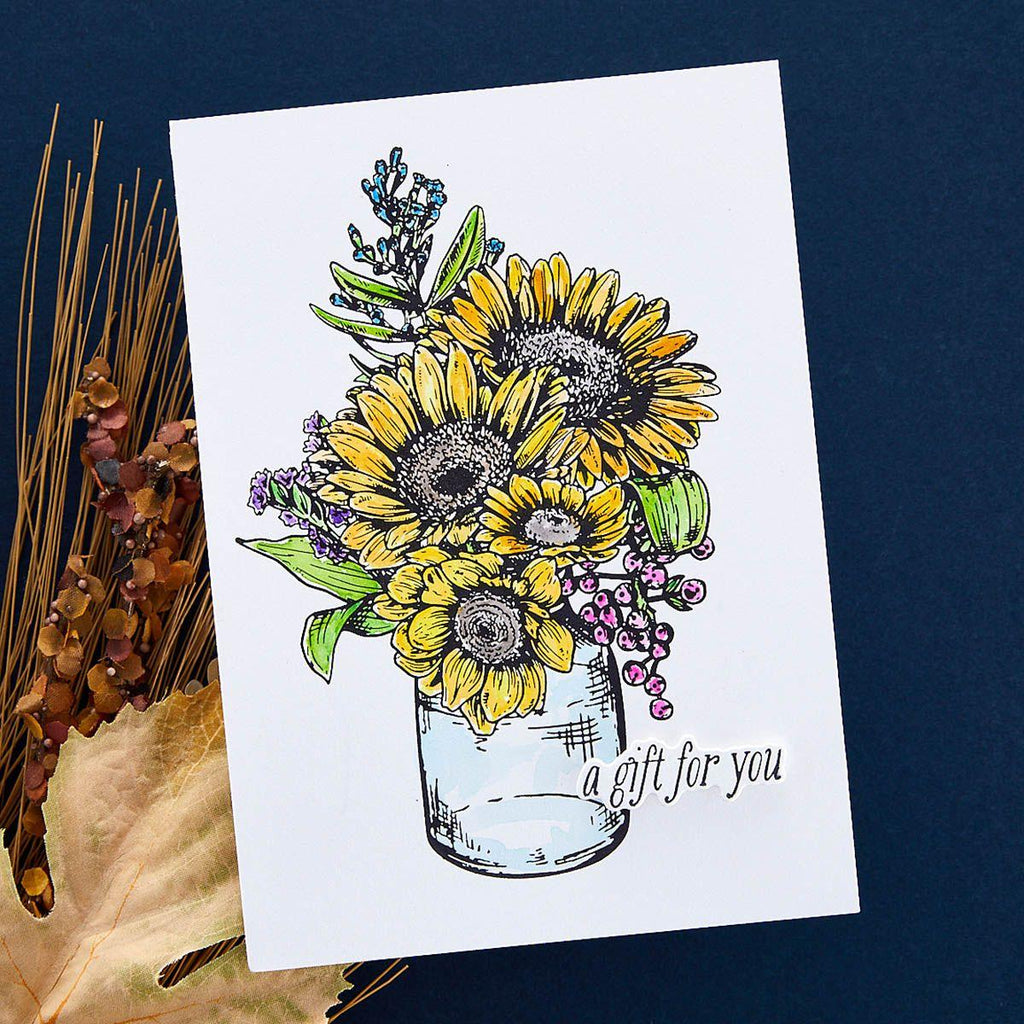 bp-095 Spellbinders Sunflower Bouquet Press Plate and Etched Die Set a gift for you