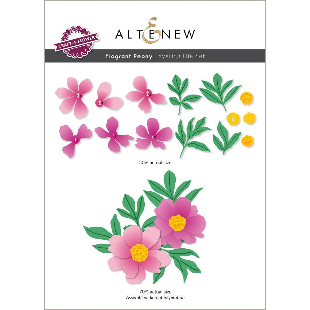 Altenew Fragrant Peony Layering Dies ALT7779