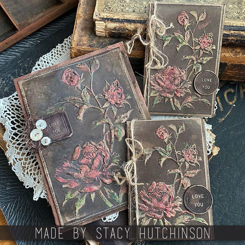 Tim Holtz Distress Oxide Reinker Scorched Timber January 2024 Ranger tdr83474 Love You Cards