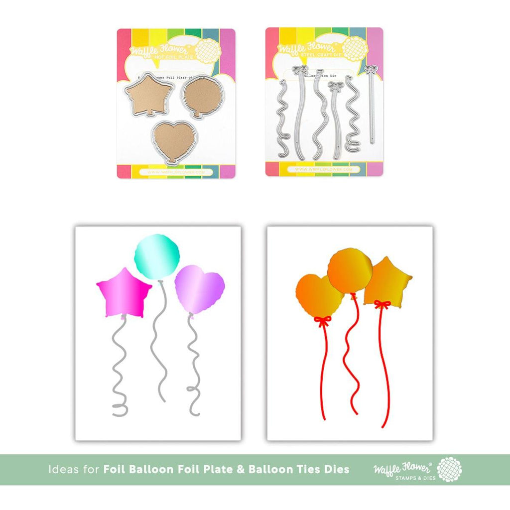 Waffle Flower Foil Balloons Hot Foil Plate and Dies 421297 example