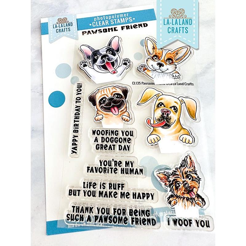 La-La Land Crafts Clear Stamps Pawsome Friends CL135