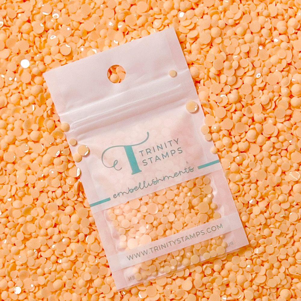 Trinity Stamps Orange Cream Opaque Rhinestone Embellishment Mix emb-0148