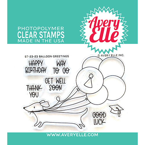 Avery Elle Clear Stamps Balloon Greetings ST-23-23