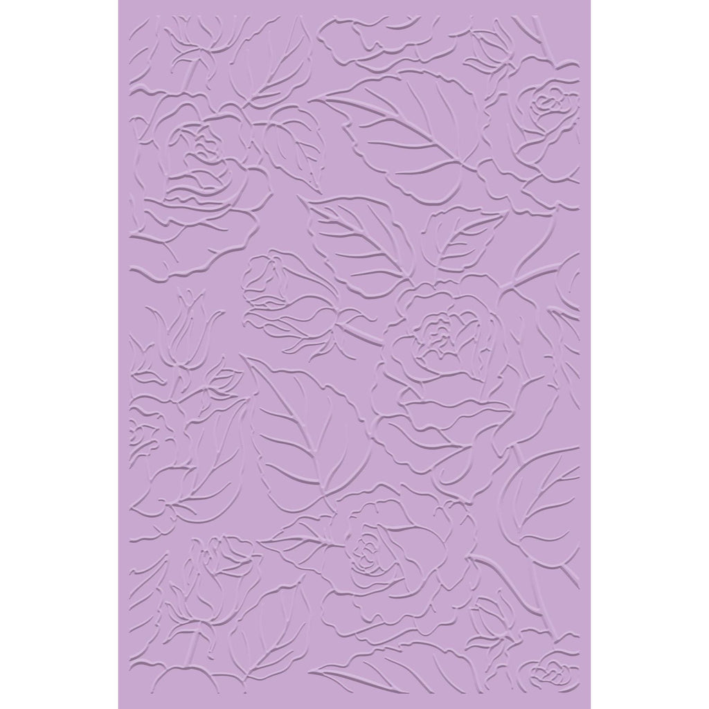 Gemini Garden Roses 2D Embossing Folder gem-ef4-garo Detailed Product View