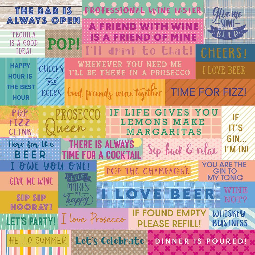 Crafter's Companion All Occasions 6 x 6 Paper Pad cc-pad6-aopatse Beer And Wine Sentiments