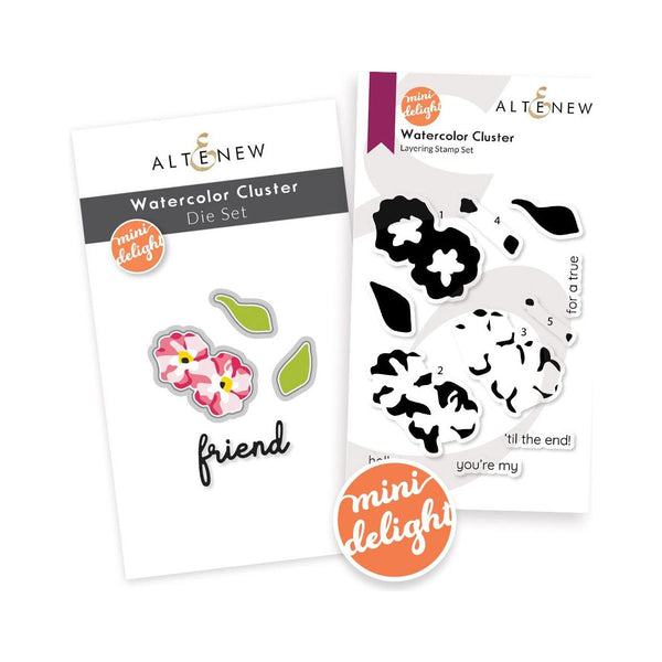 Altenew Mini Delight Radiating Beauty Stamp and Die Set alt8084bn