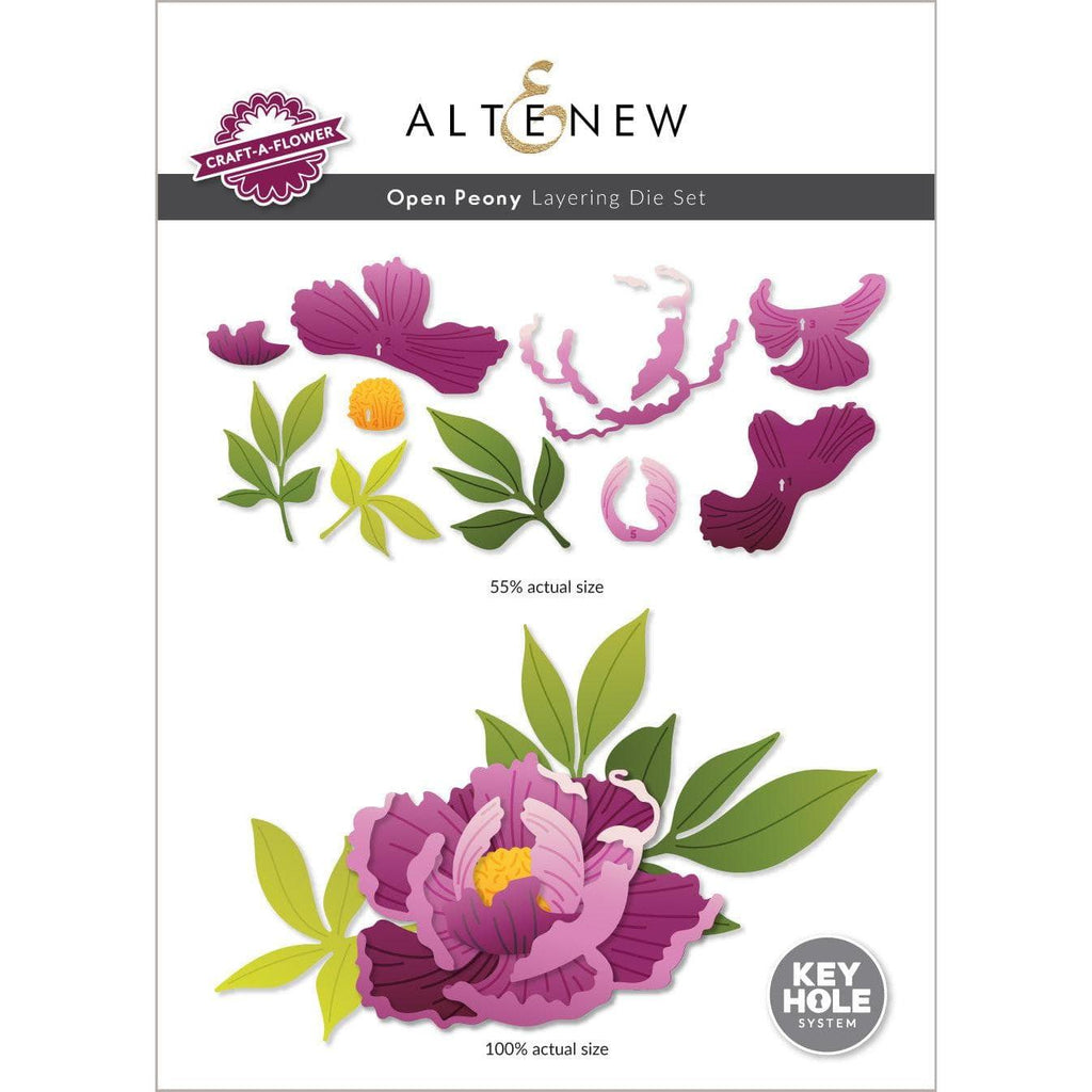 Altenew CRAFT A FLOWER OPEN PEONY Dies ALT7212