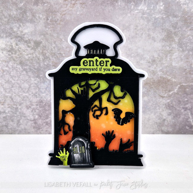 Picket Fence Studios Creepy Hollow Lantern Dies pfsd-375 enter